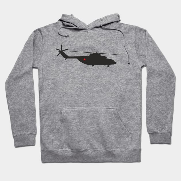 Russian Mi-26 Helicopter Hoodie by NorseTech